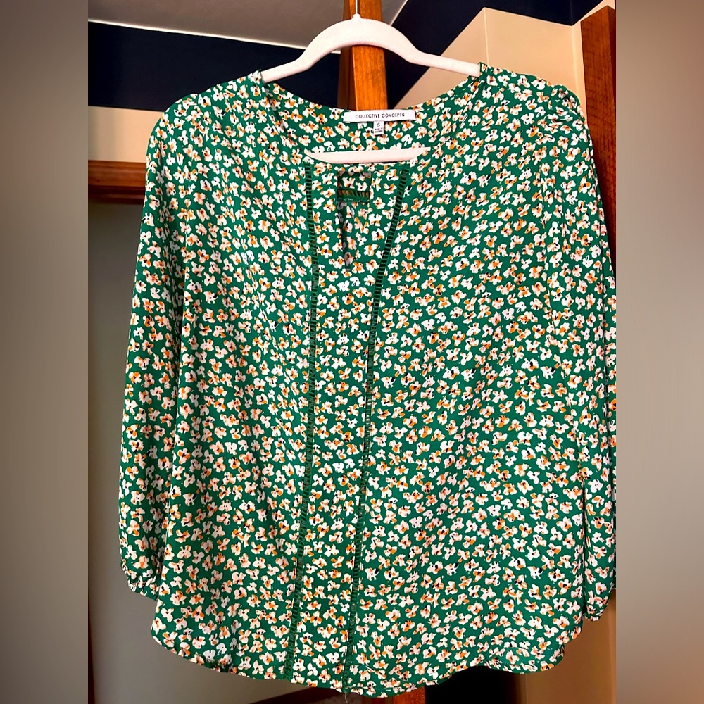 Stitch Fix Collective Concepts Warner Lattice Blouse Small